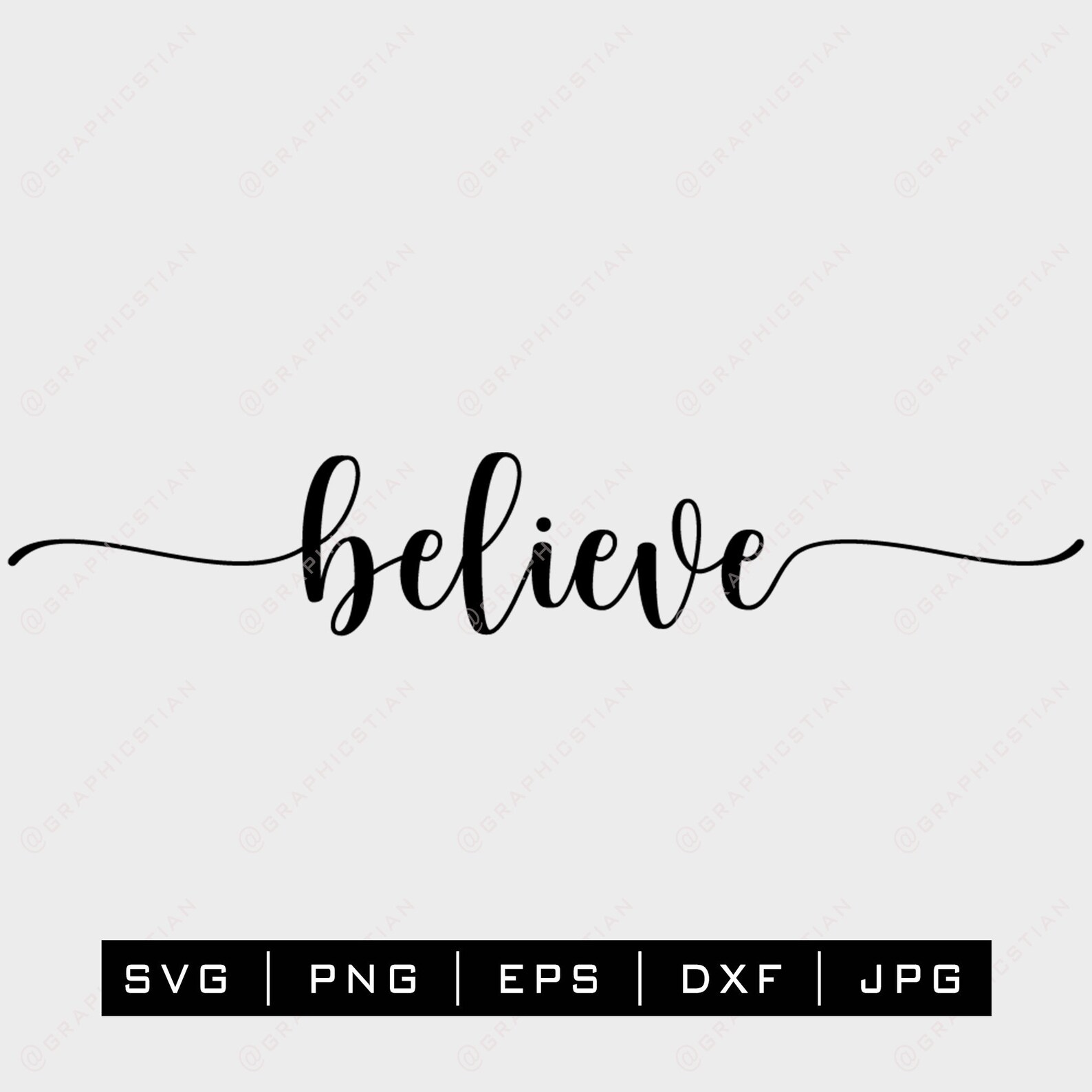 Believe Svg DXF PNG EPS Jpg Believe Cut File Svg File - Etsy