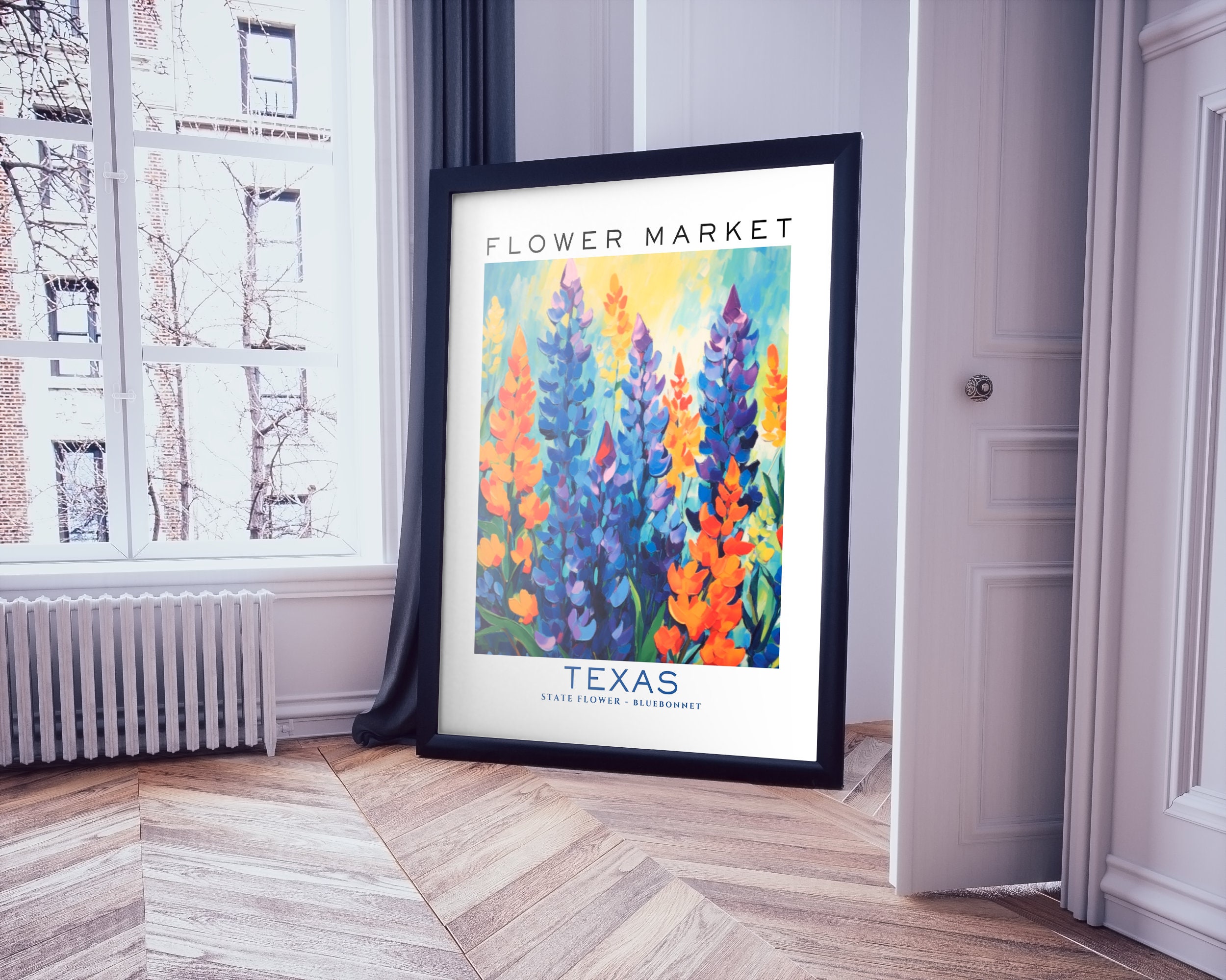 Texas State Flower Print Texas Flower Market Print - Etsy