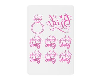 Bride and Team Bride Temporary Tattoos