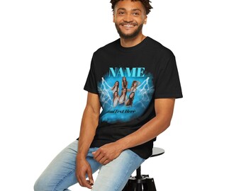 Personalized Group Portrait T-Shirt | Custom Photo Garment-Dyed Tee