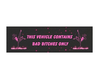 Bad Bitches Only car magnet | Bachelorette Car Decor