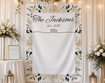 Custom Wedding Photo Backdrop