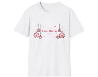 Last Disco Bachelorette T-Shirt | retro pink disco graphic