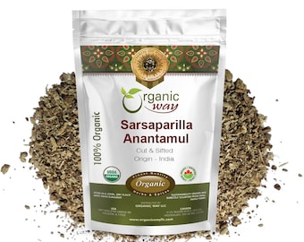 Organic Sarsaparilla / Anantamul Cut & Sifted