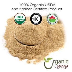 Organic Way Ashwagandha Root Powder - Organic, Kosher, USDA Certified | Raw, Vegan, Non GMO, Gluten Free | Origin - India bild 2
