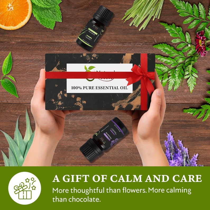 100% Pure Essential Oil Gift Set of 6 | Origin India (10ml each) image 8