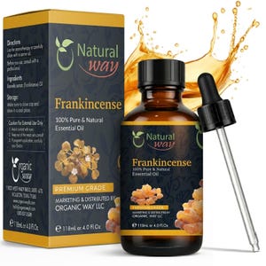 Frankincense Essential Oil | Pure Aromatherapy Oil for Diffusers, Hair Growth, Skin, Scalp Care, Massage Oil |  4 Fl Oz (120 mL)