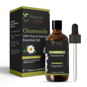 Chamomile Essential Oil | Pure Aromatherapy Oil for Diffusers, Hair Growth, Skin, Scalp Care, Massage | 4 Fl Oz (120 mL)
