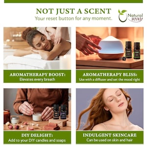 100% Pure Essential Oil Gift Set of 6 | Origin India (10ml each) image 7