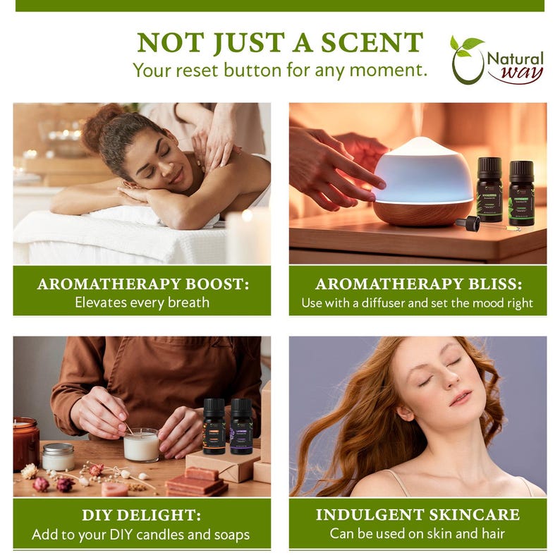 100% Pure Essential Oil Gift Set of 6 | Origin India (10ml each) image 7