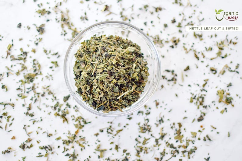 Organic Way Nettle Leaf Cut & Sifted - Herbal Tea | European Wild-Harvest | Kosher, USDA Certified | Non GMO, Gluten Free | Origin - Albania image 2