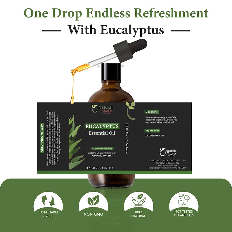 Natural Way Eucalyptus Essential Oil 4 Fl Oz (120 ml) image 3
