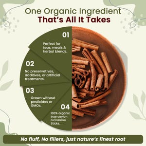 Organic Way True Ceylon Cinnamon Sticks - Organic, Kosher, USDA Certified | Raw, Vegan, Non GMO, Gluten Free | Origin - Sri Lanka image 6