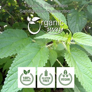 Organic Way Nettle Leaf Cut & Sifted - Herbal Tea | European Wild-Harvest | Kosher, USDA Certified | Non GMO, Gluten Free | Origin - Albania image 7