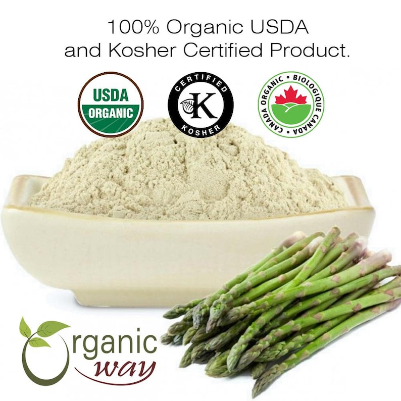 Organic Way Shatavari Powder - Organic, Kosher, USDA Certified | Raw, Vegan, Non GMO, Gluten Free | Origin - India bild 6