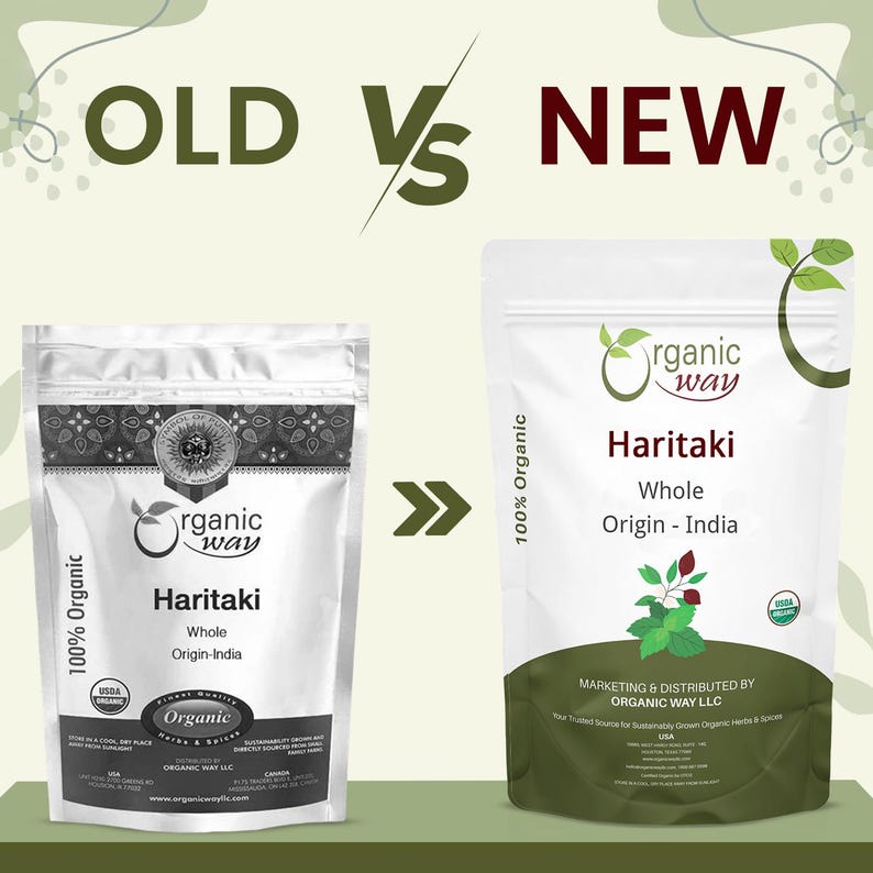 Organic Way Haritaki Whole | Kosher & USDA Certified | Vegan, Non-GMO Gluten Free | Raw from India image 2