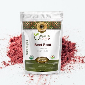 Organic Way Beet Root Powder - Organic, Kosher, USDA Certified | Raw, Vegan, Non GMO, Gluten Free | Origin - India