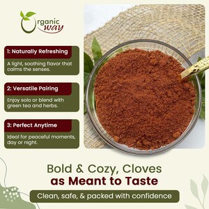 Organic Way Cloves Powder - Aromatic Spice | Organic, Kosher, USDA Certified | Raw, Vegan, Non GMO, Gluten Free | Origin - Sri Lanka image 4