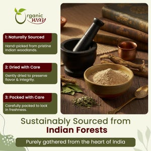 Organic Way Premium Grade Guduchi Powder (Tinospora cordifolia) - Organic & Kosher Certified | Raw, Vegan | Origin - India image 3