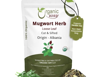 Mugwort Herb Loose Leaf Cut & Sifted - European Wild-Harvest