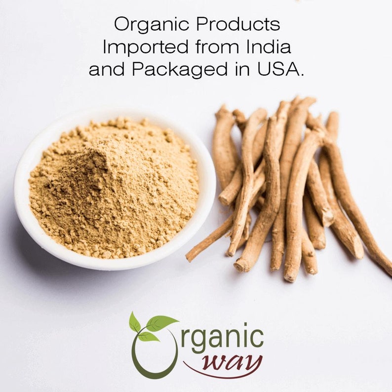 Organic Way Ashwagandha Root Powder - Organic, Kosher, USDA Certified | Raw, Vegan, Non GMO, Gluten Free | Origin - India bild 3
