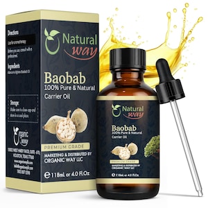 Baobab Carrier Oil for Diffusers - Natural Aroma Oil for Home Fragrance, Long Lasting Scent for Office, Bedroom & Soothing Scent 4 Fl Oz