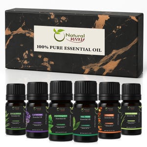 100% Pure Essential Oil Gift Set of 6 | Origin India (10ml each)