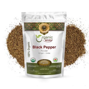 Organic Way Premium Black Pepper Powder - Adds Flavour & Aroma | Kosher Certified | USDA Certified | Origin - India
