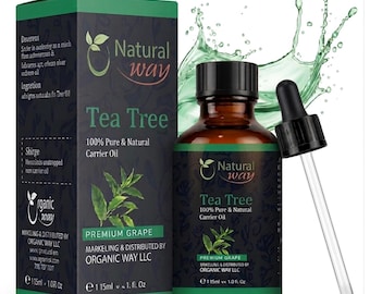 Tea Tree Essential Oil | Essential Oil for Diffuser, Hair Growth, Skin, Scalp Care, Massage |  4 Fl Oz (120 mL)