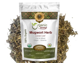 Mugwort Herb Loose Leaf Cut & Sifted - European Wild-Harvest