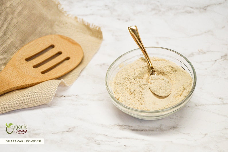 Organic Way Shatavari Powder - Organic, Kosher, USDA Certified | Raw, Vegan, Non GMO, Gluten Free | Origin - India bild 2