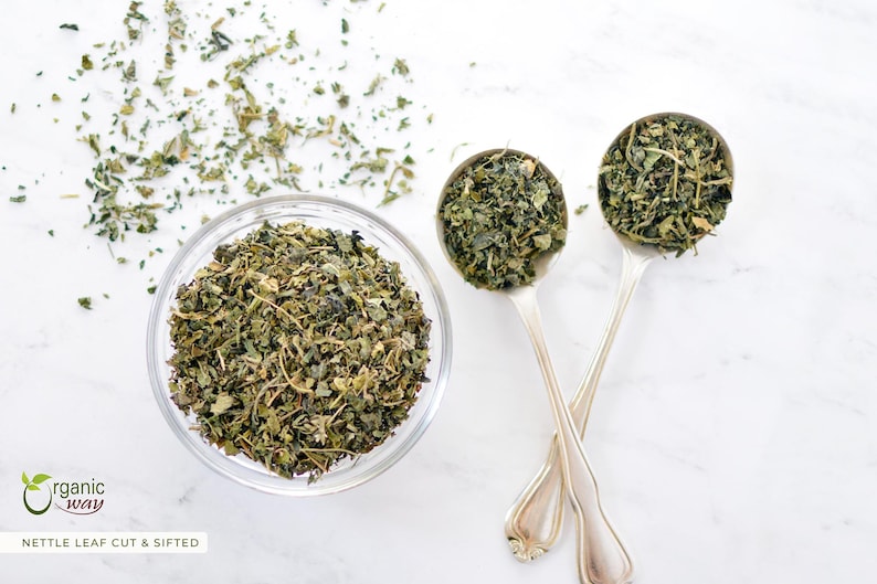 Organic Way Nettle Leaf Cut & Sifted - Herbal Tea | European Wild-Harvest | Kosher, USDA Certified | Non GMO, Gluten Free | Origin - Albania image 3