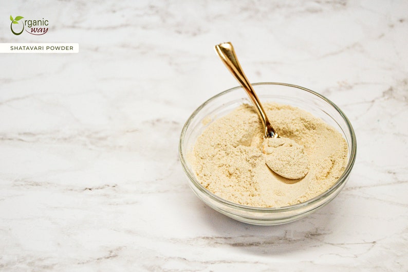 Organic Way Shatavari Powder - Organic, Kosher, USDA Certified | Raw, Vegan, Non GMO, Gluten Free | Origin - India bild 4