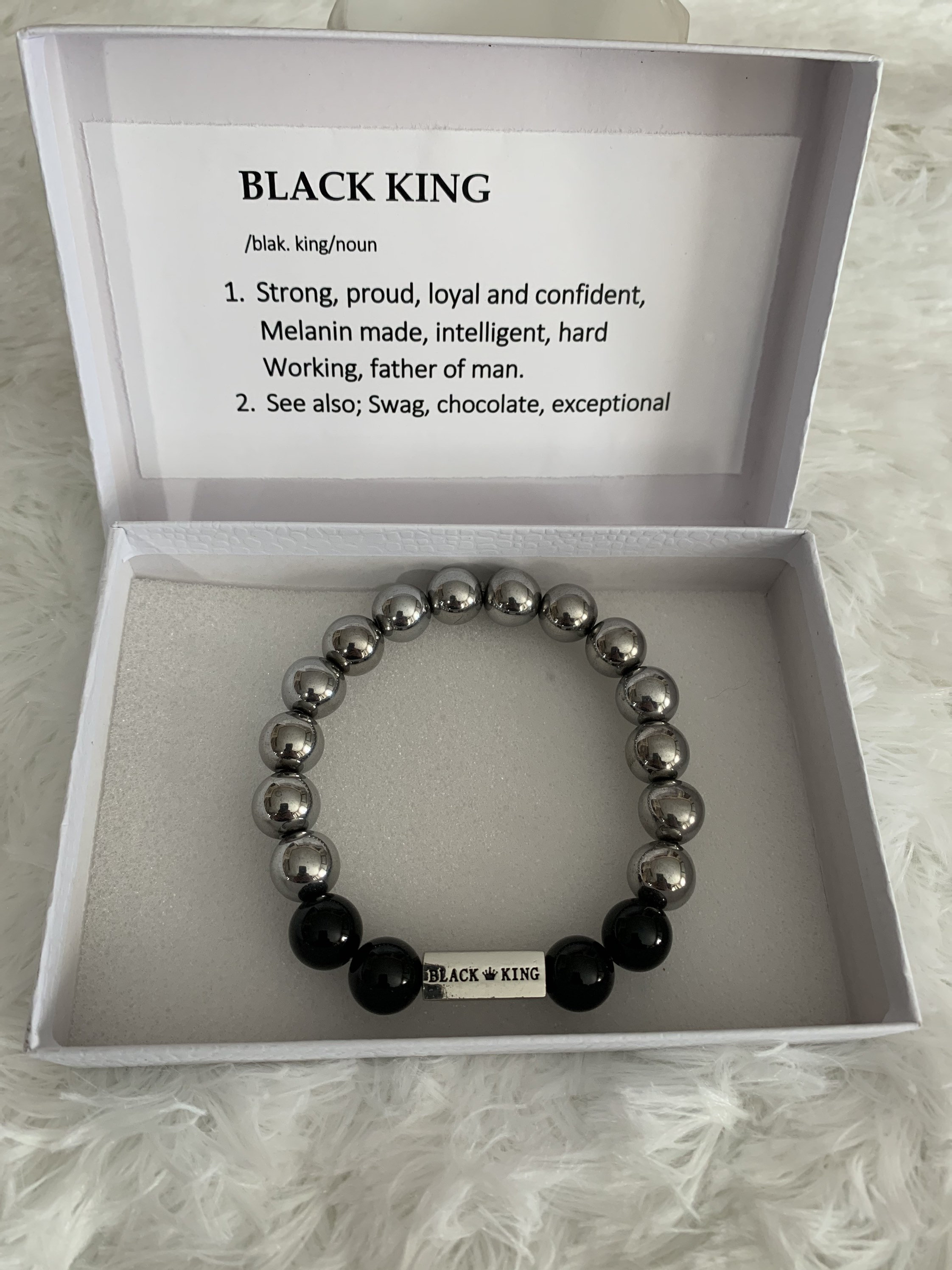 King bracelet black Clearance