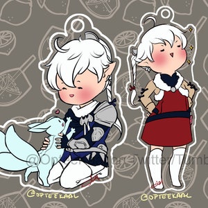 Final Fantasy XIV Alisaie and Alphinaud Charms