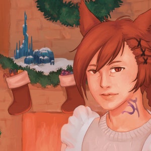 Final Fantasy XIV 2020 Starlight Date Print: G&#39;raha