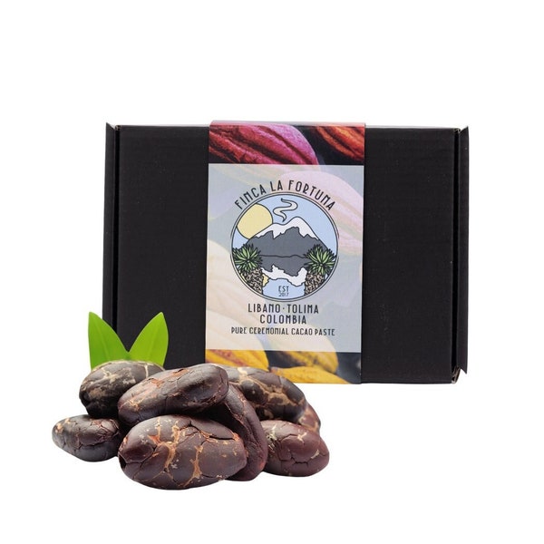 Ceremonial Cacao Block - Colombia - Heirloom Chocolate - Organic - Stone Ground - Hot Chocolate - Hot Cocoa - Chocolate Making - One Pound