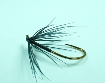 Black Spider, North Country Soft Hackle Fishing Fly, Trout
