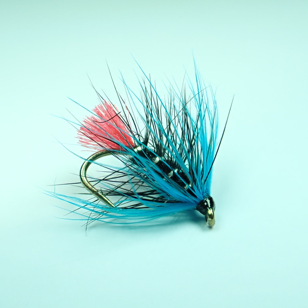 Blue Zulu Crimson Fluo Tail Fishing Fly. Soft Hackle Wet Fly, for Lochs  Rivers, Brown, Rainbow and Sea Trout. Gift for Fly Anglers. 