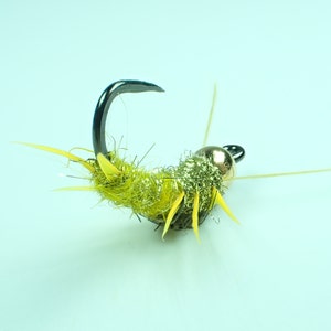 Stonefly dorato. Ninfa zavorrata senza ardiglione. Ottimo modello per imitare le ninfe delle Salmonfly. Regalo per pescatori a mosca.