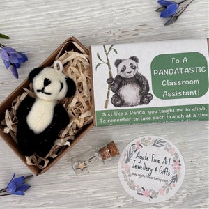 Op een pandastatische klasassistent! Bedankt dat je mijn klasassistent bent, LSA, T.A, onderwijsassistent, SEN, eindejaar, 1:1-cadeau