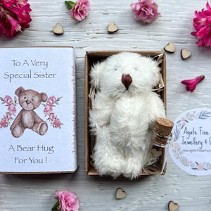 Für eine ganz besondere Schwester, eine Bärenumarmung für Sie, eine Umarmung in einer Box, Cwtch, Danke Schwester, Bestie, Danke Sis, Geschenk für Schwester, Schwestern Geburtstag