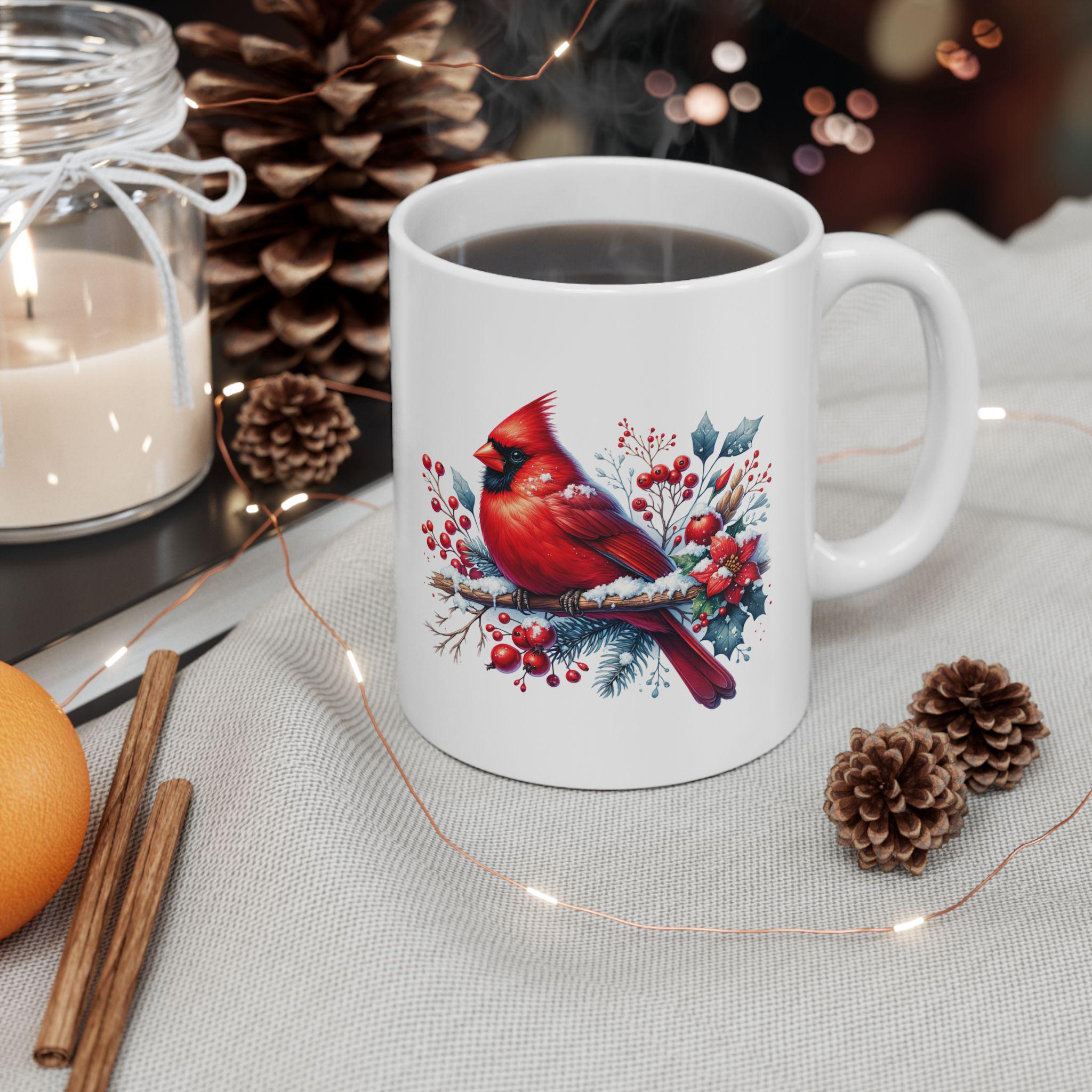 Red Cardinal Christmas Mug, Red Cardinal Coffee Cup, Christmas Cardinal  Coffee Mug, Red Cardinal Gift - Etsy