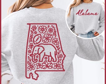 Alabama Crewneck Sweatshirt, Alabama Lover Sweatshirt, Womens Alabama Sweatshirt