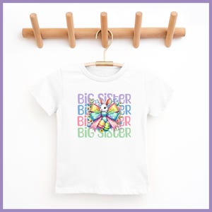 Big Sister Easter Toddler&#39;s Fine Jersey Tee, Easter Big Sister Shirt, Big Sister Toddler Tshirt, New Big Sister Shirt, Toddler Girl Easter