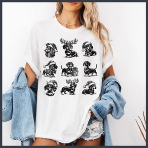 Dachshund Christmas Comfort Colors Shirt, Dachshund Owner Christmas Shirt, Dachshund Lover Shirt