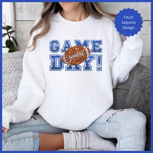 Ladies Blue Rhinestone Sweatshirts Etsy