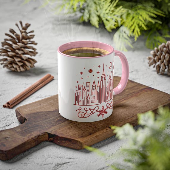 Weihnachten New York Kaffeebecher, Weihnachten in New York Tasse, New York Weihnachten 11 Unzen Becher