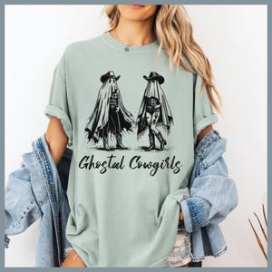 Ghostal Cowgirls Comfort Colors Shirt, Halloween Comfort Colors Shirt, Vintage Cowgirls Halloween Shirt, Cowgirl Halloween Comfort Colors