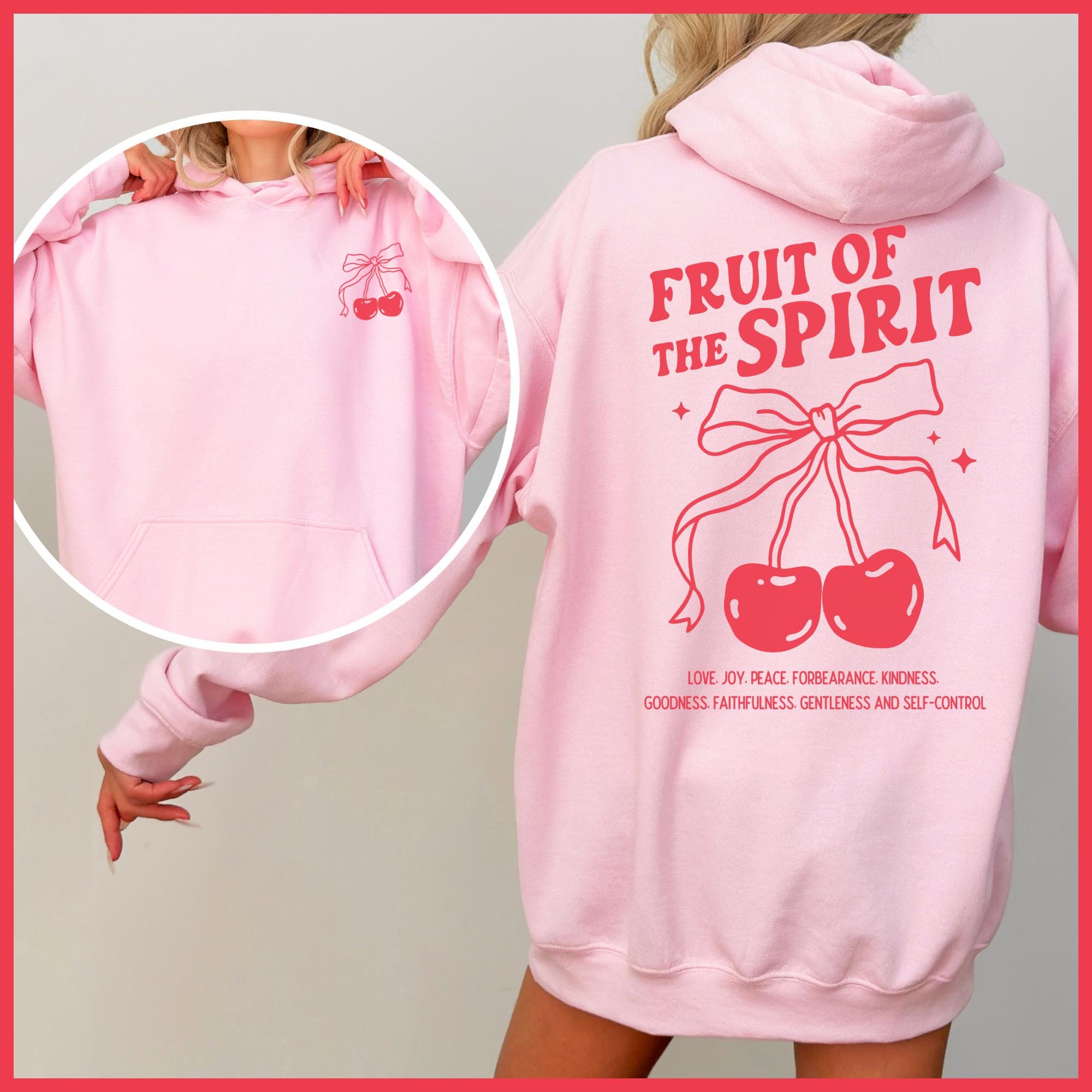 Fruit of the Spirit Hooded Sweatshirt, Cherries Fruit of the